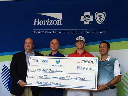 horizon hoffmann nj golf golfer morgan teams native pro blue bcbsnj shield benefit foundation jersey steps challenge healthy cross