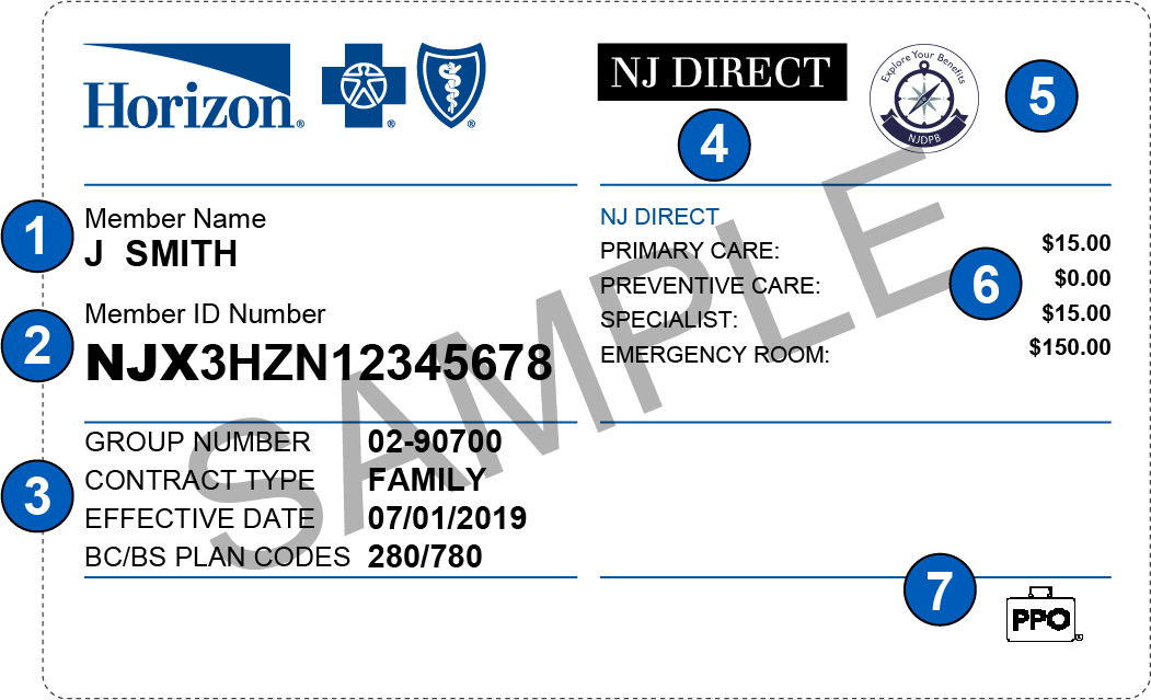 NJ Direct ID Card Front