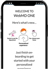 Screenshot of Wellness at Your Side App on an iPhone