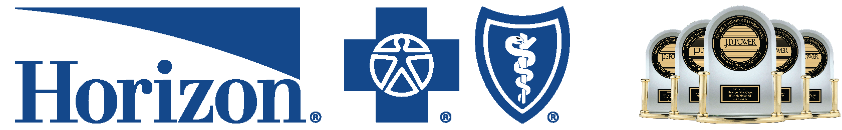 The Horizon Blue Cross Blue Shield Logo with JD Power